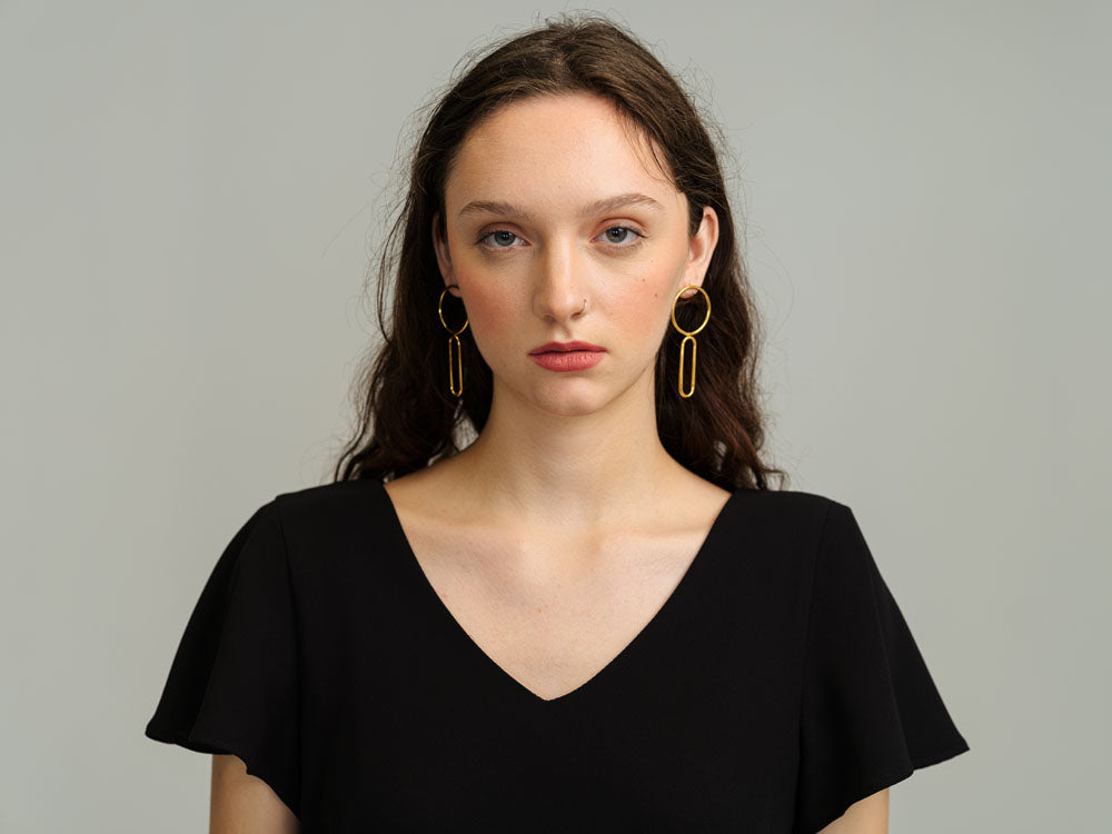 Petra Double Drop Earrings