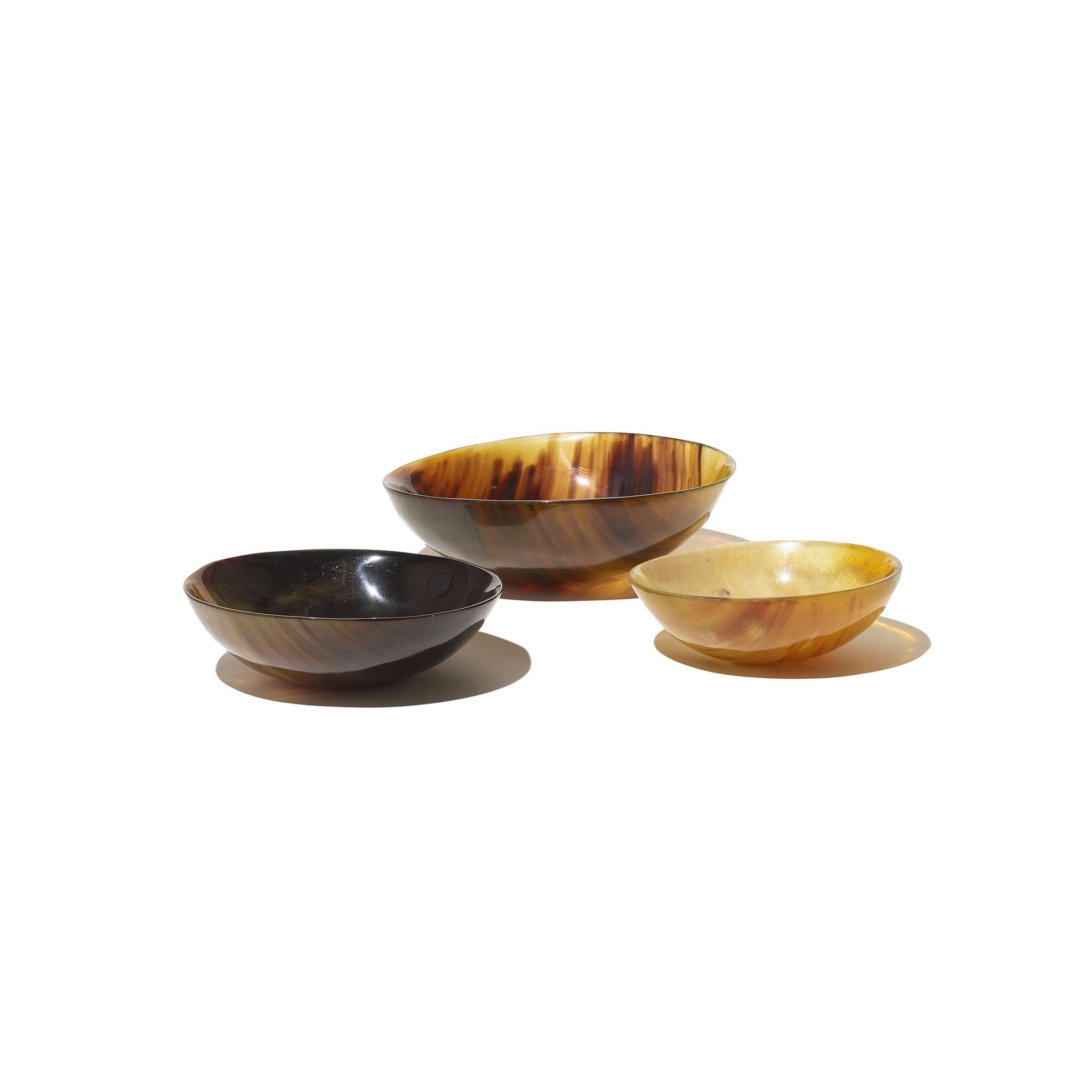 Make brunch even more special with these nesting bowls handcrafted from upcycled horn.