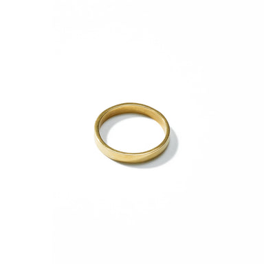 A classic and understated size 8 ring, of narrow width, handcrafted from upcycled brass.Perfect for stacking or beautiful alone.
