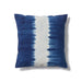Bring warmth to your home with this blue tie-dye pillow, hand-spun and hand-woven from 100% Ethiopian cotton and complete with a Kapok filled inner cushion.