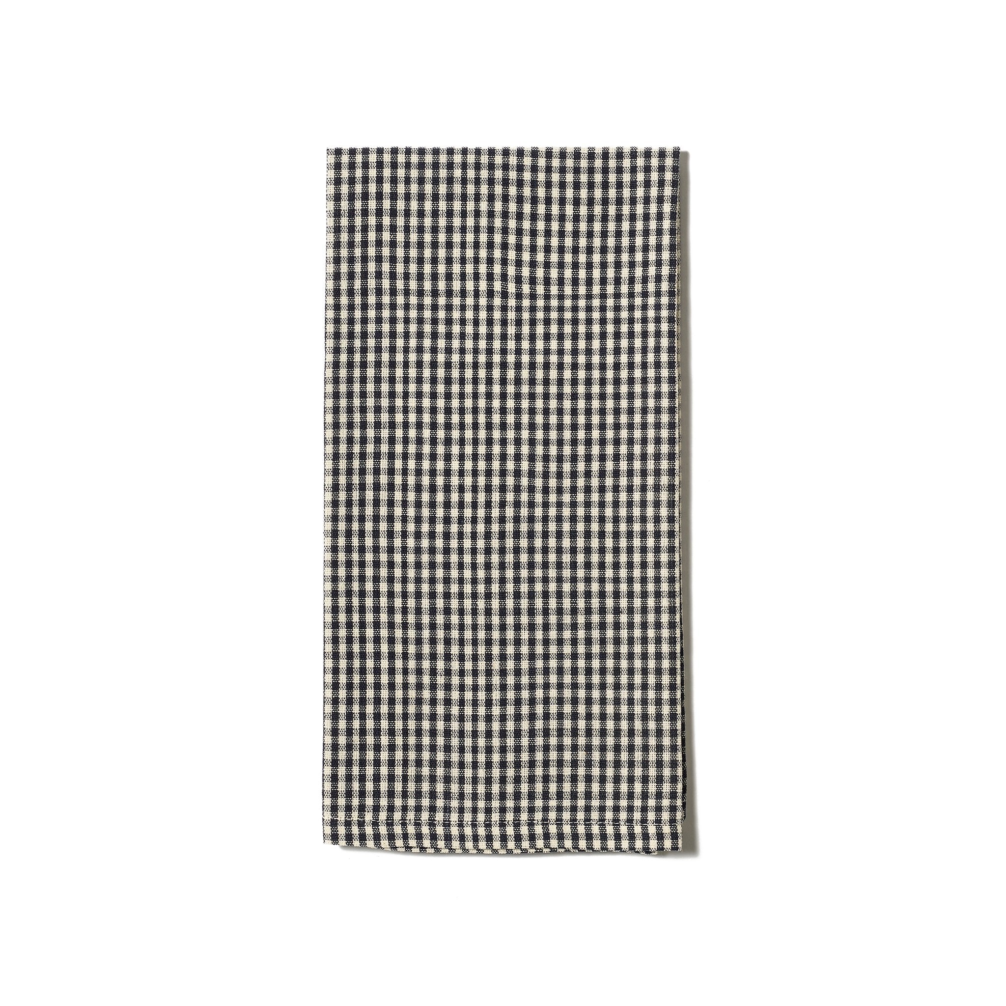 Update your kitchen with this chic yet durable and absorbent black gingham kitchen towel, hand-woven from 100% Ethiopian cotton and dyed in small batches.